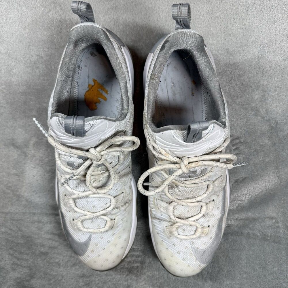 Nike Mens LeBron 13 Low 831925-100 Metallic Silver Sneaker Shoes Size 12 - Picture 6 of 11